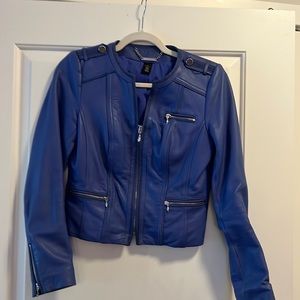 White House black market leather jacket